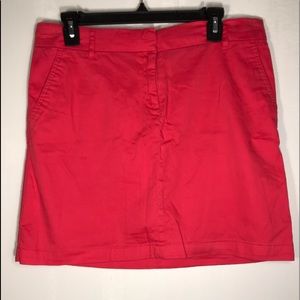 CAMBRIDGE sz6 pink mini flat front skirt